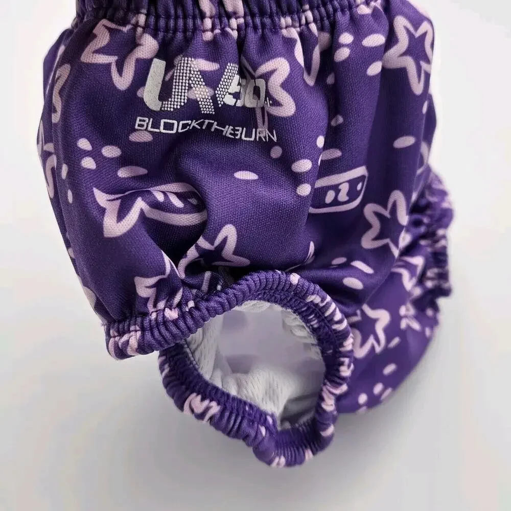 Baby Girl Size Medium (12M) Purple Speedo Reusable Swim‎ Diaper